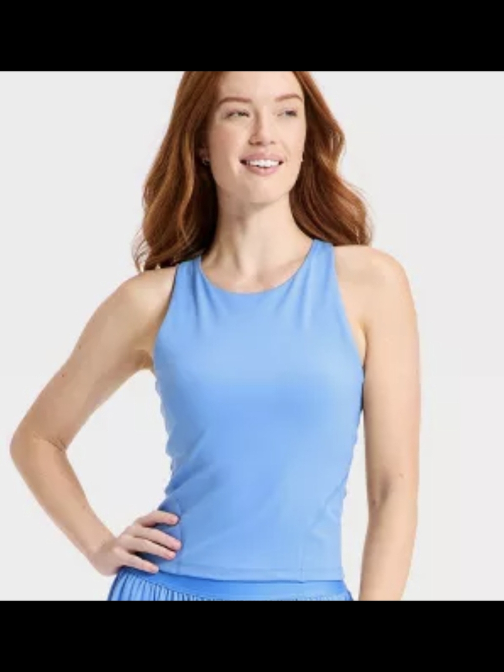 all in motion Light Blue Racerback Tank Top
